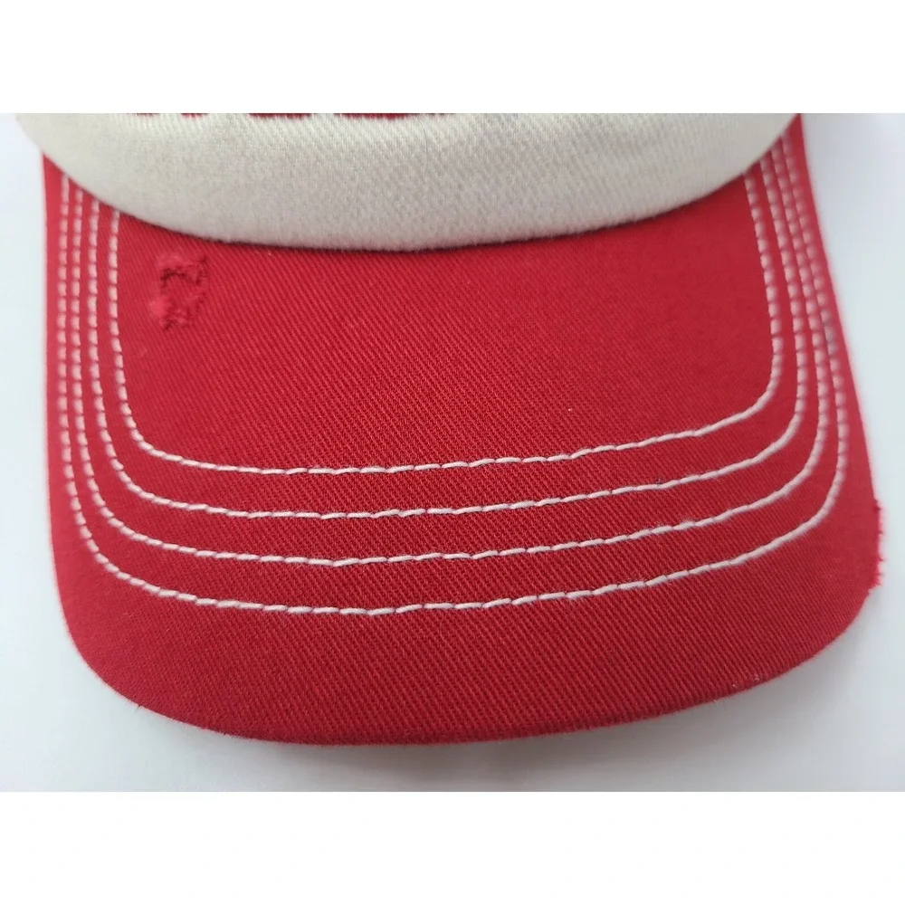 NC State University Wolfpack Adidas Distressed Mesh Trucker Snapback Hat Cap Men